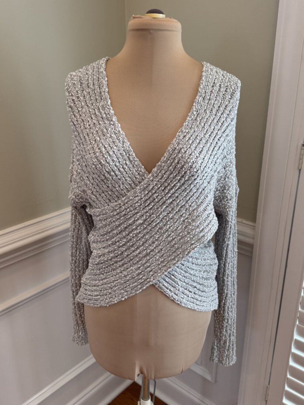 HYFYVE Slouchy Wrap Sweater - Size L